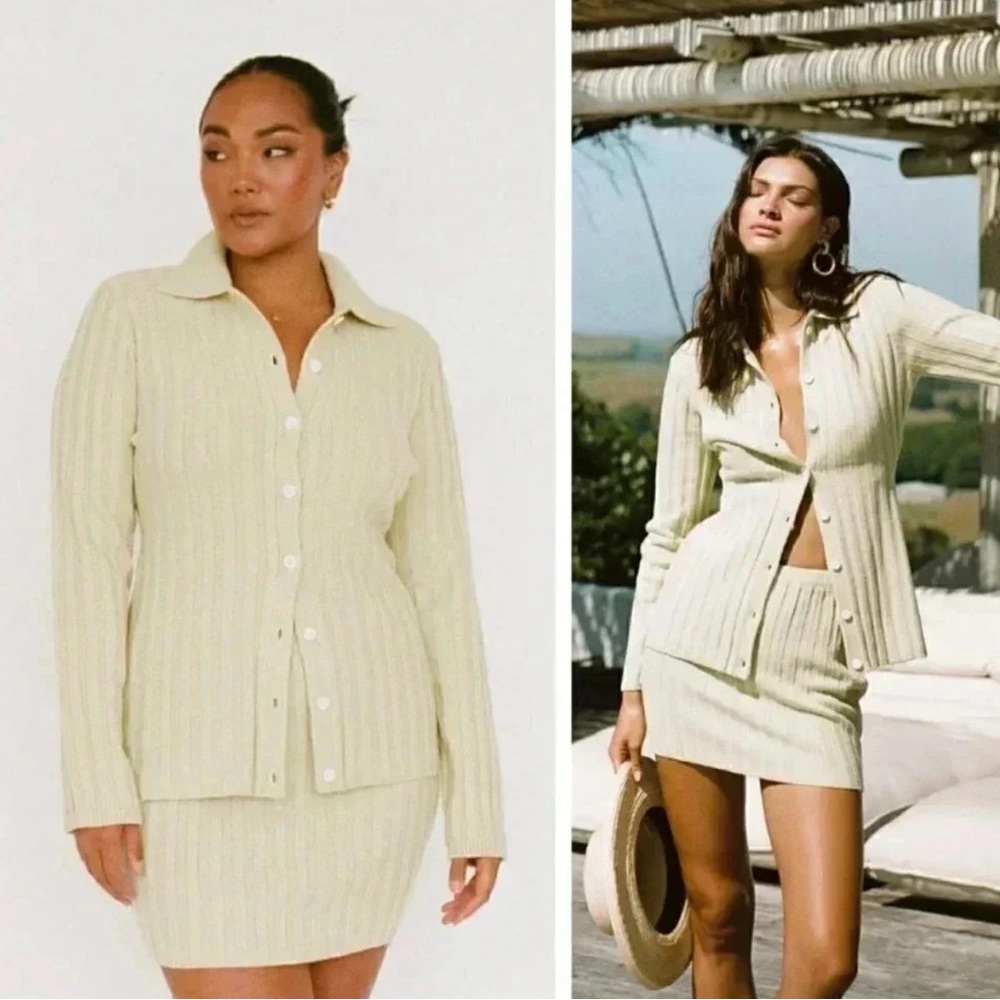 Sabo Ribbed Button-Up Polo in Light Olive